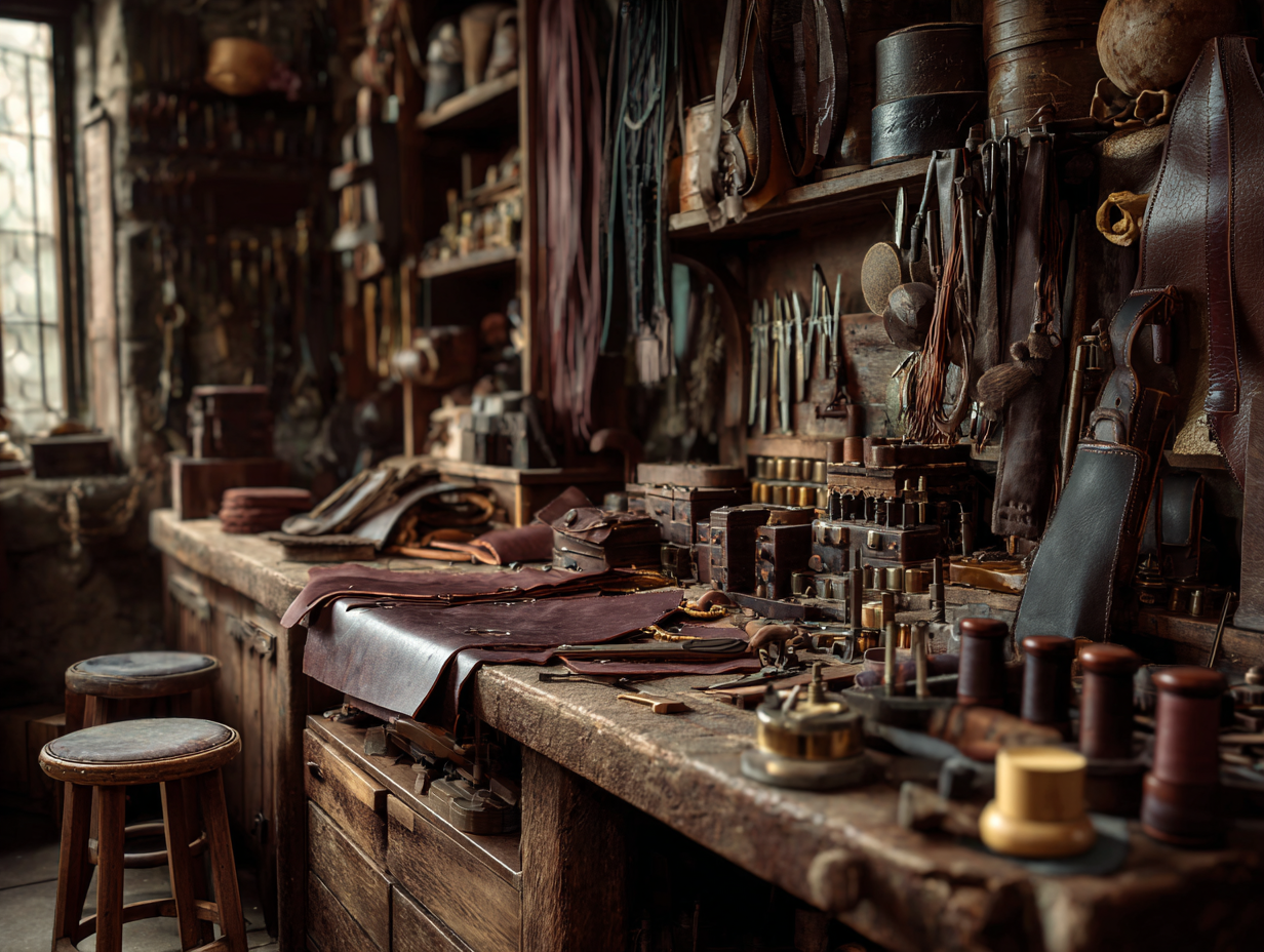 Leather crafting workshop in Palmetto, Florida